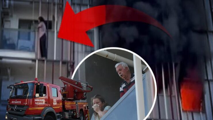 Sitede yangın paniği: 10 kişi hastanelik oldu | Balkon korkuluklarında ve pencerelerde yardım beklediler