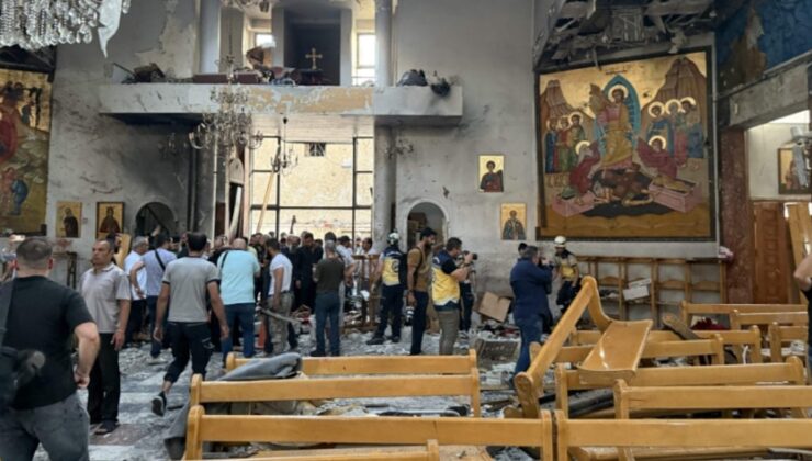 Suriye’de kilisede korkunç patlama: Çok sayıda ölü ve yaralı var
