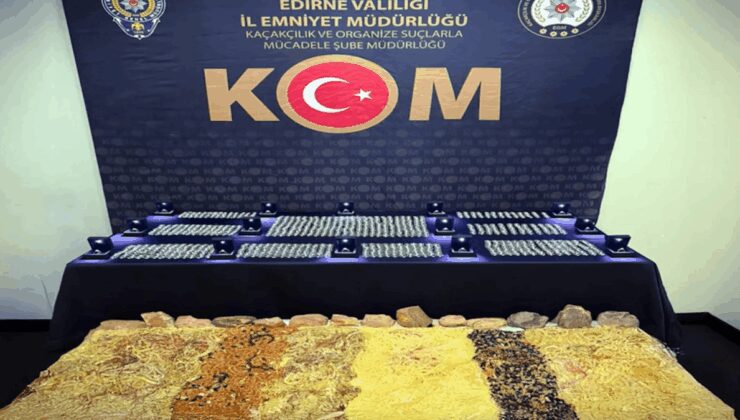 TIR’da 50 milyon TL değerinde kehribar ile pırlantalar yakalandı