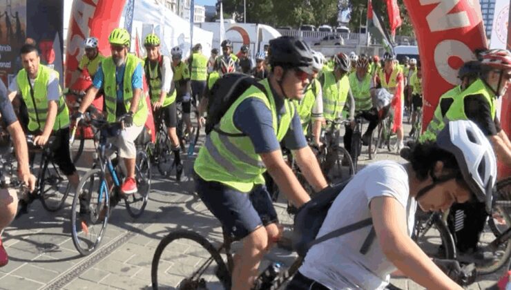 15 Temmuz etkinlikleri kapsamında İstanbul’da bisiklet turu düzenlendi