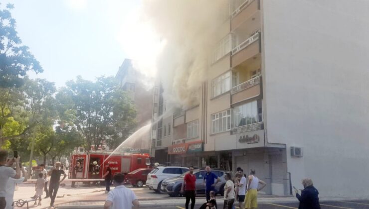 5 katlı apartmanda yangın