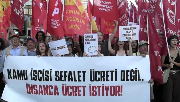 Kamu işçileri, İstanbul’da ses yükseltti