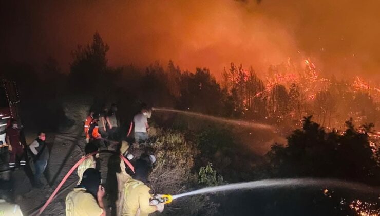 Suriye’deki orman yangını yeniden sınıra yaklaştı