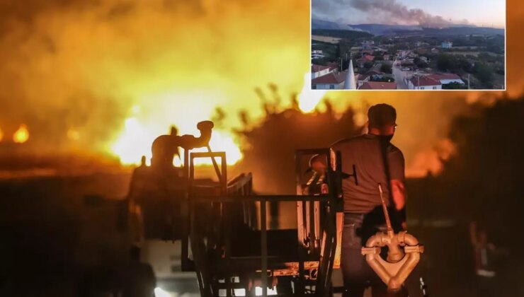 Tekirdağ ve Çanakkale’de alevlerle mücadele! Köyler boşaltıldı, hastaneye kaldırılanlar var