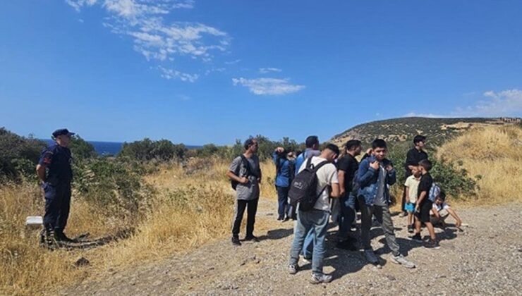 Ayvacık’ta 19 düzensiz göçmen yakalandı