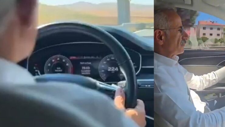 Bakan Uraloğlu hız yaptığı anları paylaştı, sosyal medyadan tepki yağdı
