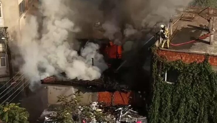 Bursa’da tamirhane deposunda yangın paniği