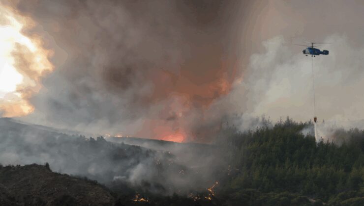 Çanakkale’deki yangına müdahale sürüyor