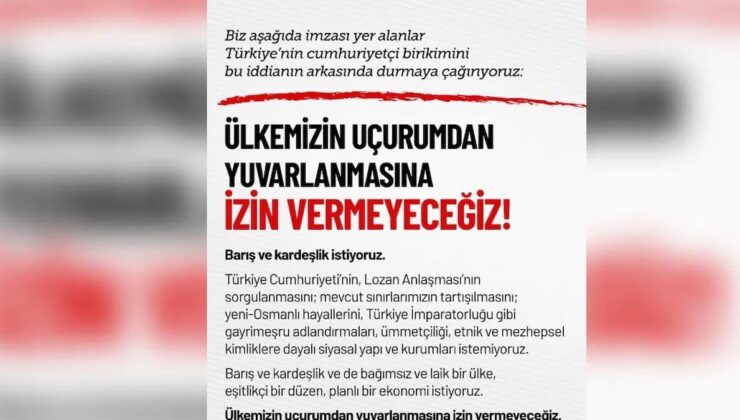Cumhuriyetçi aydınlardan imza kampanyası