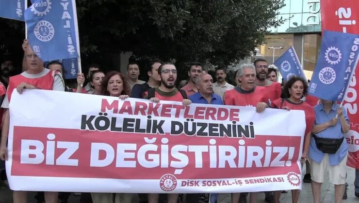 DİSK/Sosyal-İş’ten Kadıköy’de mağaza ve market işçileri için protesto