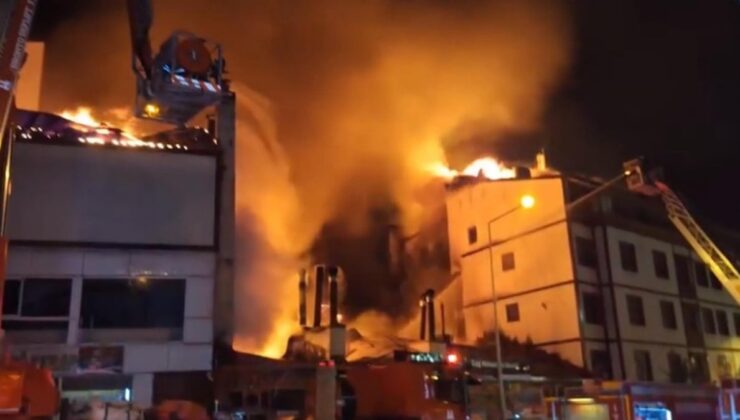 Erzurum’da restoranda çıkan yangın evlere ve otele sıçradı