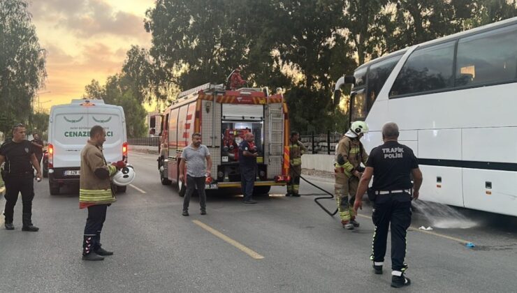 Hatay’da feci kaza: Otobüsün altına savrulan kişi can verdi