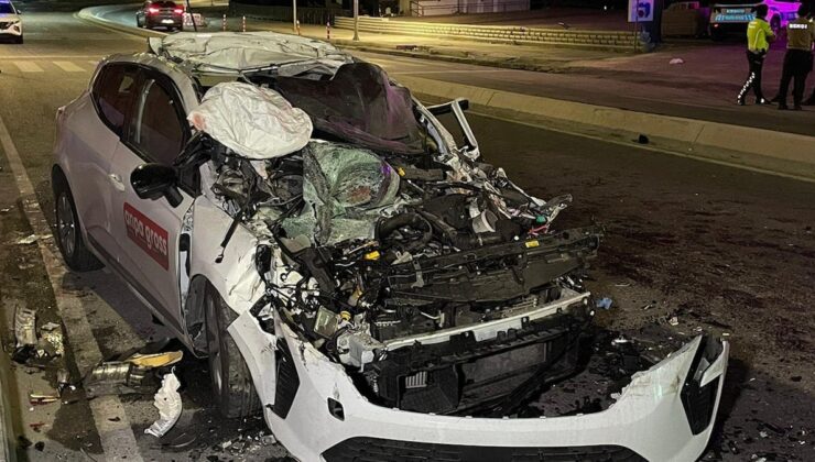 Kaza sonrası araç bu hale geldi: 1 ölü, 3’ü ağır 4 yaralı