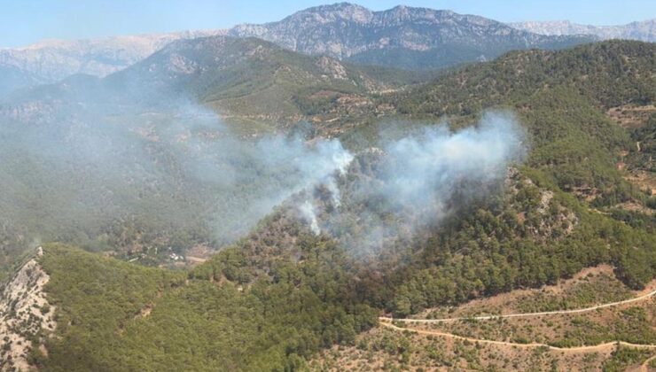 Mersin’de yangın çıktı: Havadan ve karadan müdahale ediliyor