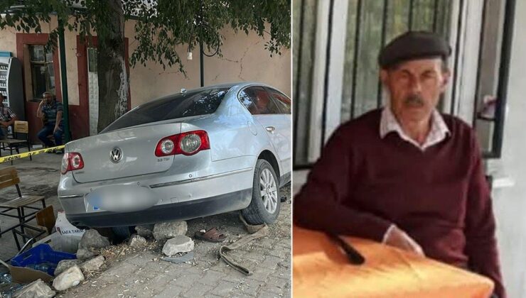 Otomobil kahvehaneye girdi: 1 ölü 2 yaralı