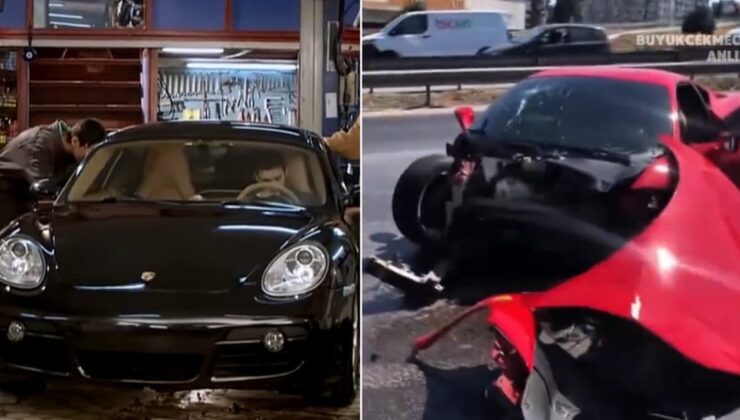 Ünlü dizi gerçek oldu! Sosyal medyada herkes 17 milyonluk Ferrari kazasını konuşuyor!