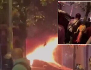 Bahçelievler korkutan anlar! Oto tamirhanede şiddetli patlama