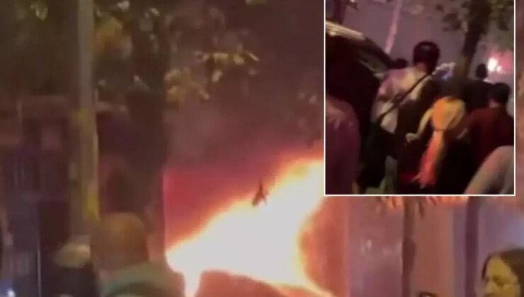 Bahçelievler korkutan anlar! Oto tamirhanede şiddetli patlama