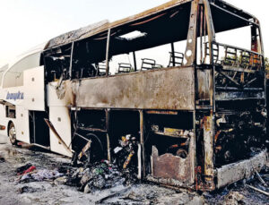 Bu kaçıncı yanan otobüs