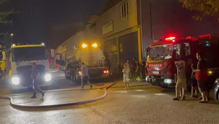 Bursa’da Karavan yangınında alevler üç karavanı küle çevirdi