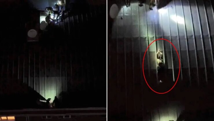 Çatıya çıkan komşu kızını kurtarmak isteyen 2 kişi düştü