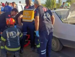 Denizli’de feci kaza! 1 ölü, 5 yaralı