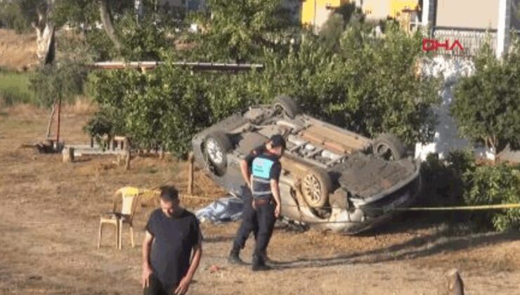 Feci kaza can aldı: Bahçeye uçan otomobilin sürücüsü öldü