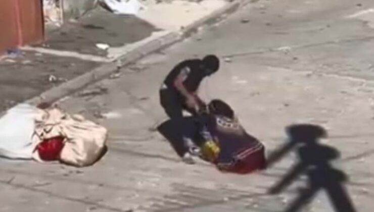 Görüntüler yayıldı sosyal medya ayağa kalktı! Karısını döven adama gözaltı