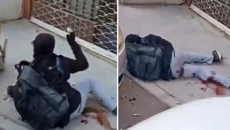 İşte 2 polisimizi şehit eden saldırganın yakalanma anı: Üzerinde bomba var, vur abi vur