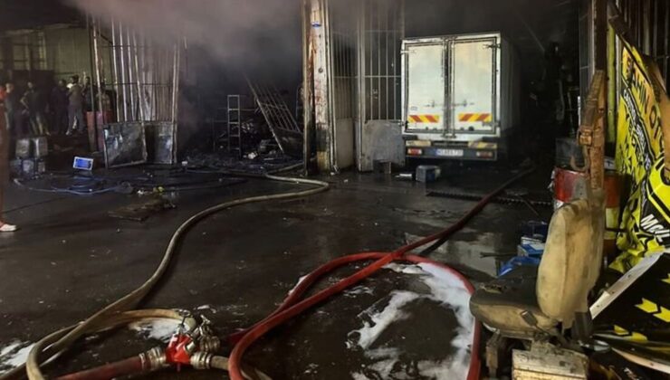 İzmir’de sanayi sitesinde yangın