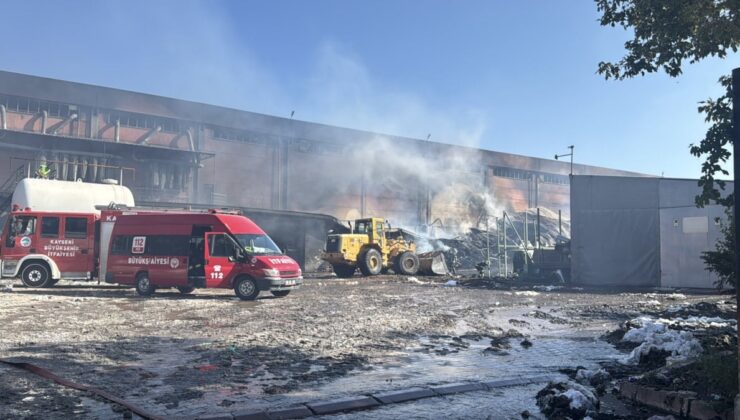 Keçe fabrikasında yangın! 3 kişi hastanelik oldu