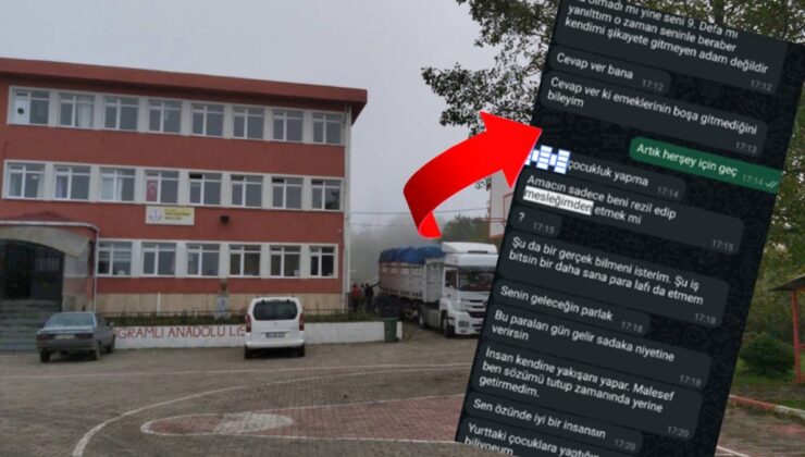 Liseden mezun olunca müdür yardımcısıyla arasındaki skandal mesajları paylaştı