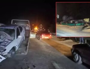 Otomobil traktör römorkuna çarptı! Bilanço ağır