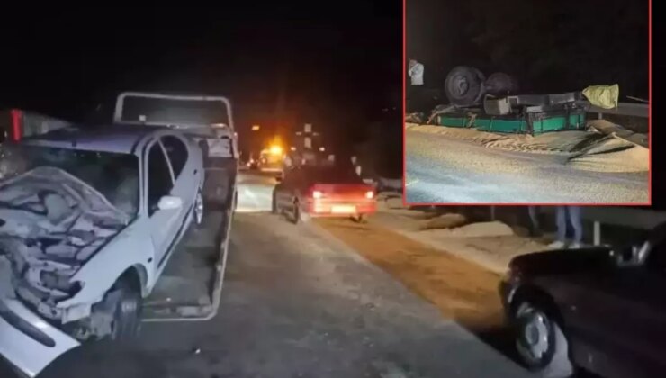 Otomobil traktör römorkuna çarptı! Bilanço ağır