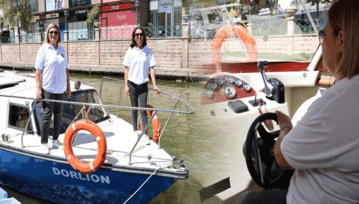 Porsuk Çayı’nın turist gezi botları kadınlara emanet