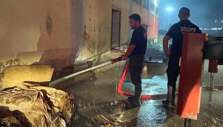 Tekirdağ’da fabrikada korkutan yangın