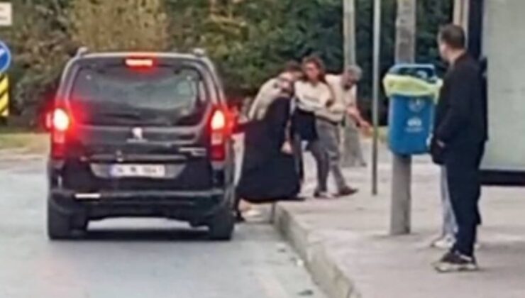 Trafiğin ortasında yola atlayıp yere oturdu!