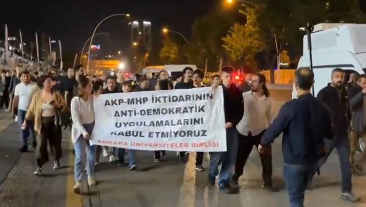 Üniversite öğrencilerinden CHP İstanbul İl Başkanlığı’na kayyum protestosu