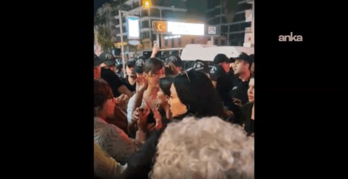 11. Yargı Paketi protestosu: LGBTİ flaması arbede çıkardı