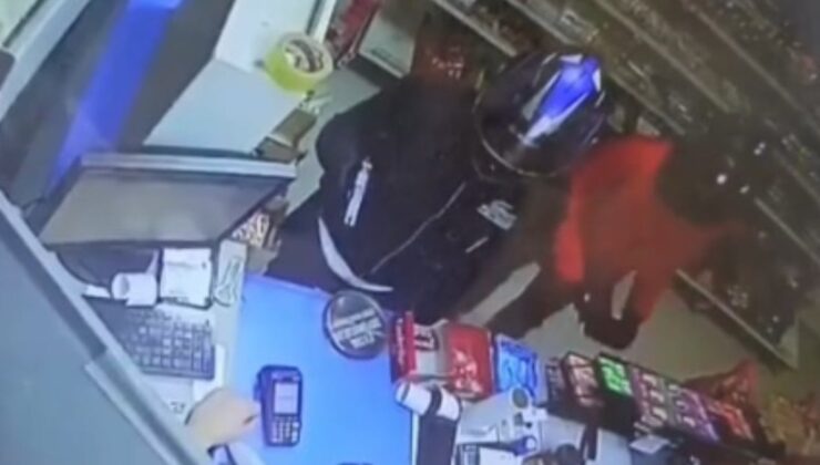 Benzinlik marketinde silahlı soygun! Çikolata detayı pes dedirtti