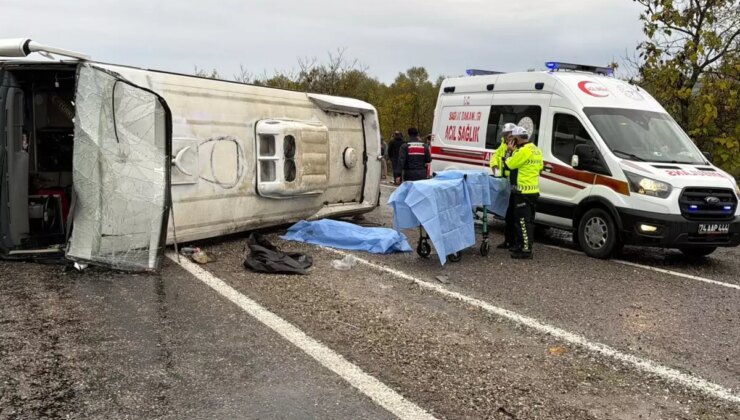 Can pazarı! İşçi servisi devrildi, ölü ve yaralılar var
