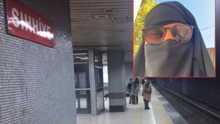 Çarşaf giyip metroda dolaşan erkek gözaltına alındı