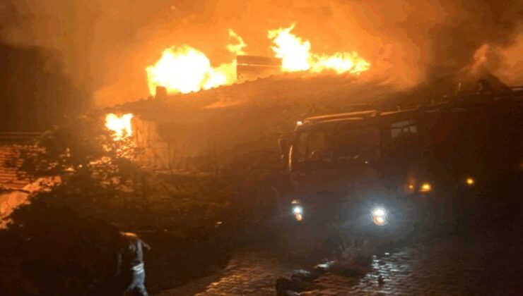 Çorum’da yangın:3 ev kül oldu!