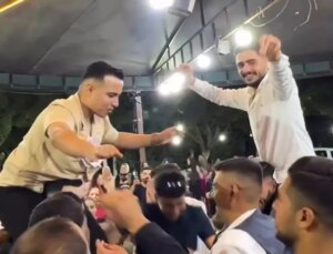 Gelin ve damat farklı ülkelerde nişanlandı