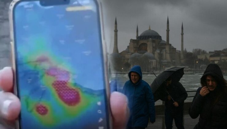 Harita kırmızıya boyandı! Orhan Şen yağmur için saat vererek uyardı