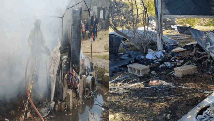 Hatay’daki konteyner yangınında bebek öldü