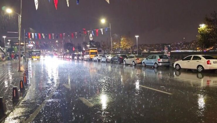 İstanbul’da sağanak akşam saatlerinde etkili oldu