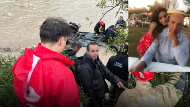 Kızıyla konuşurken sel sularına kapıldı