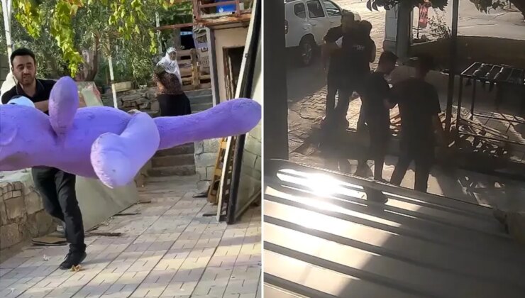 Oto yıkamacıda kira krizi! Eline geçeni sokağa fırlattı