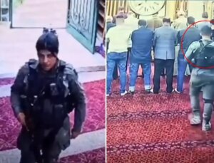 Tepki çeken olay! Camiye ayakkabı ile girip namaz kılanları gözaltına aldılar